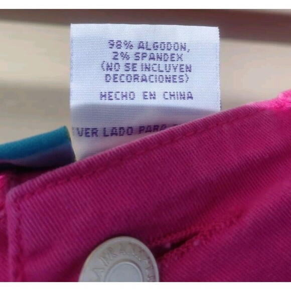 Lisa Frank Vintage Skirt Shorts Under Pink Rainbow Heart Smile Face Girls Size 8 - Picture 12 of 12